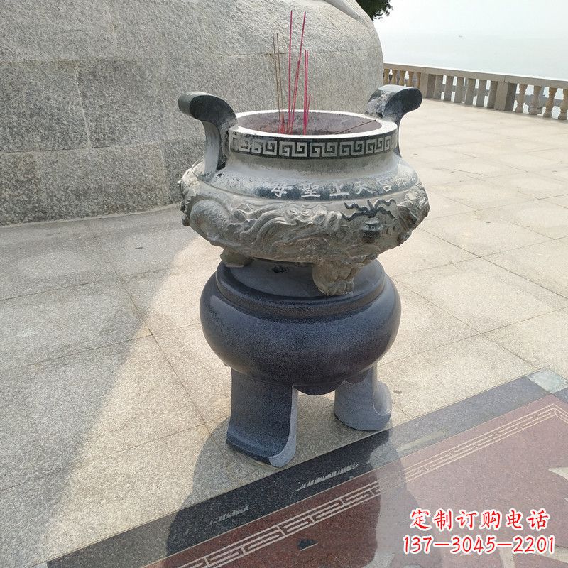 重庆石雕圆香炉