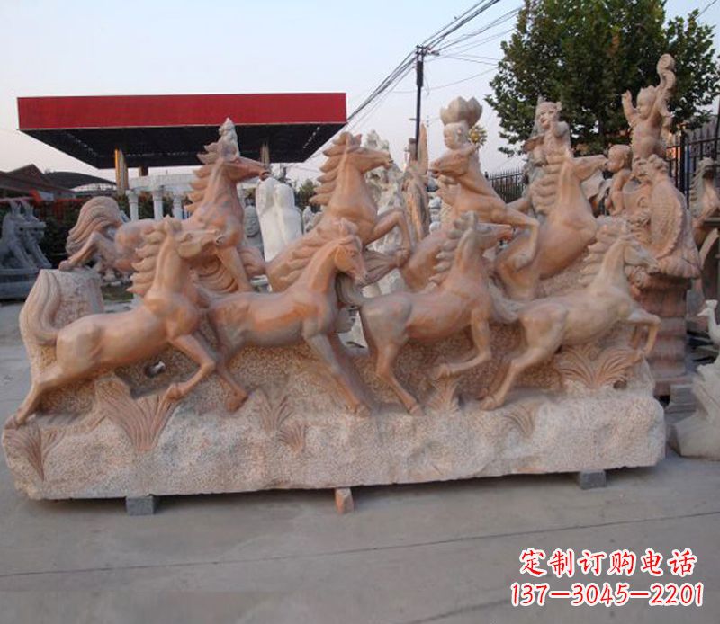 重庆石头奔马雕塑