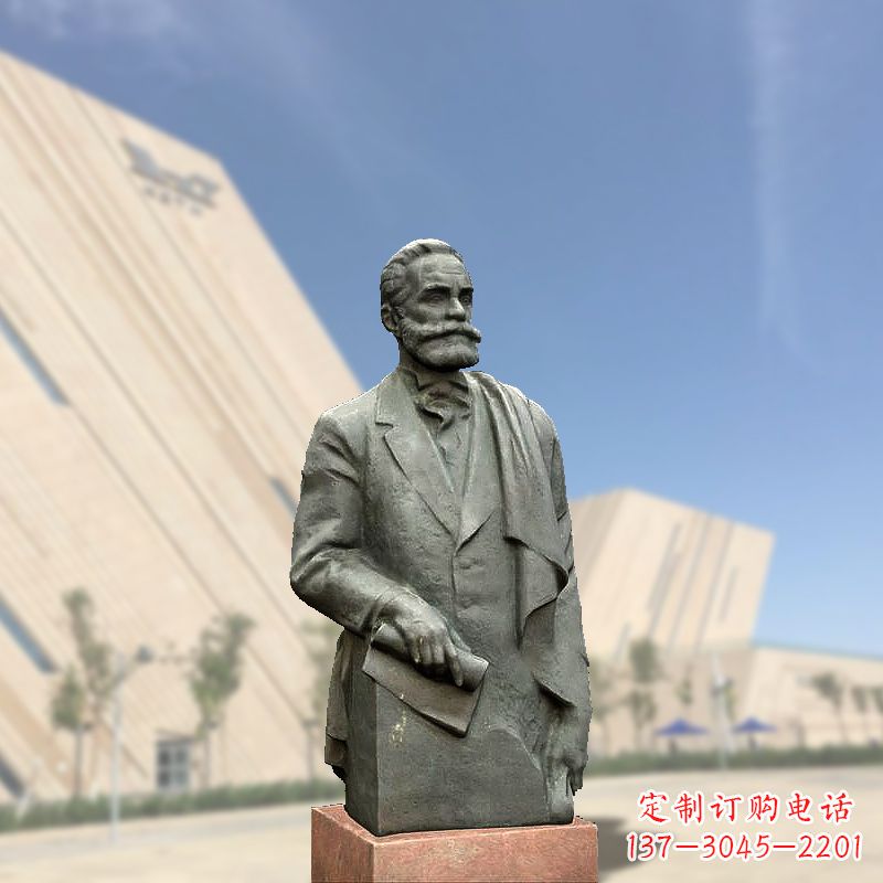 重庆世界名人“黄色炸药”的发明者诺贝尔半身像雕塑