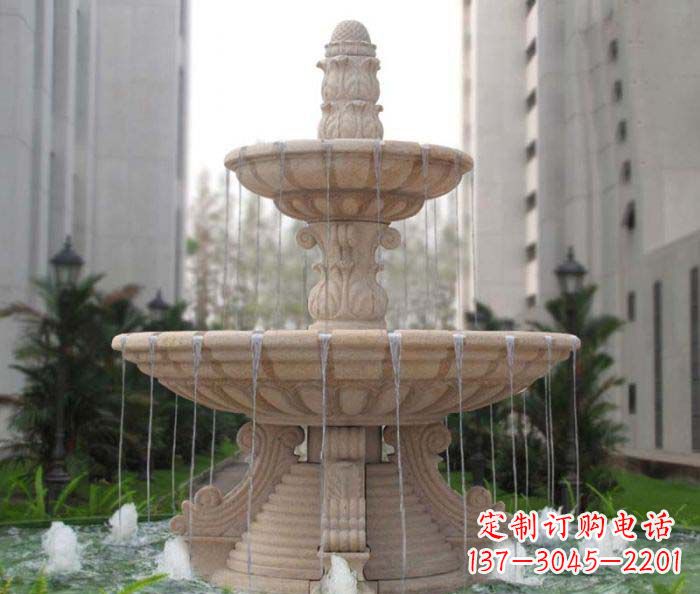 重庆双层喷泉小区石雕