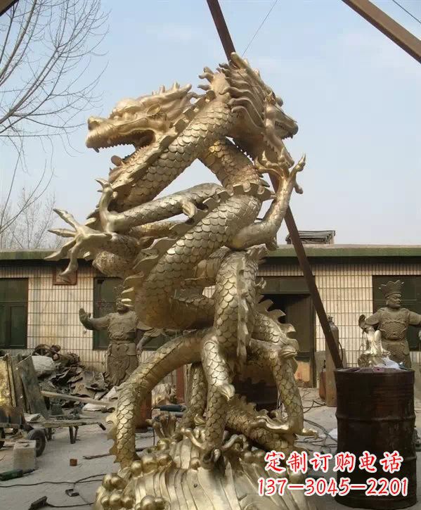 重庆双龙铜雕