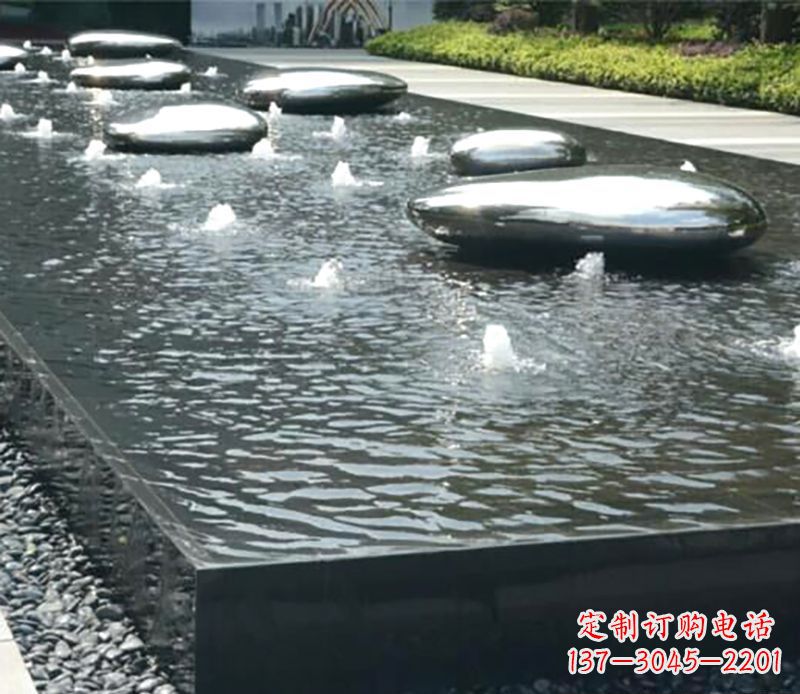 重庆水滴水池不锈钢雕塑
