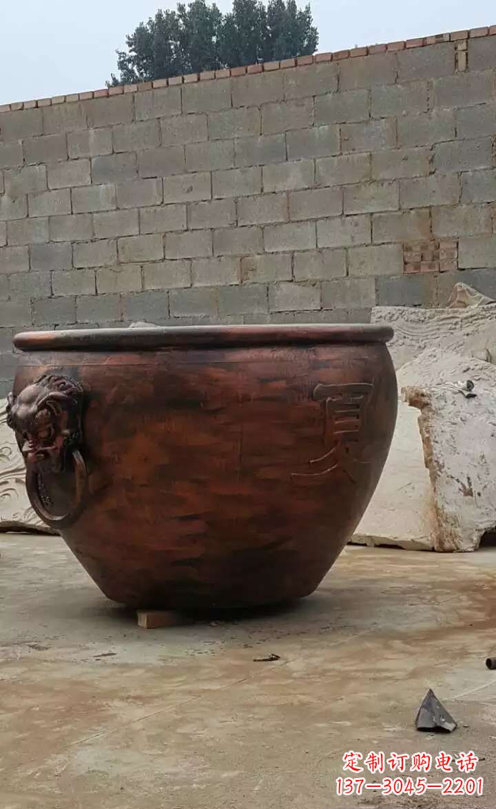 重庆水缸铜雕