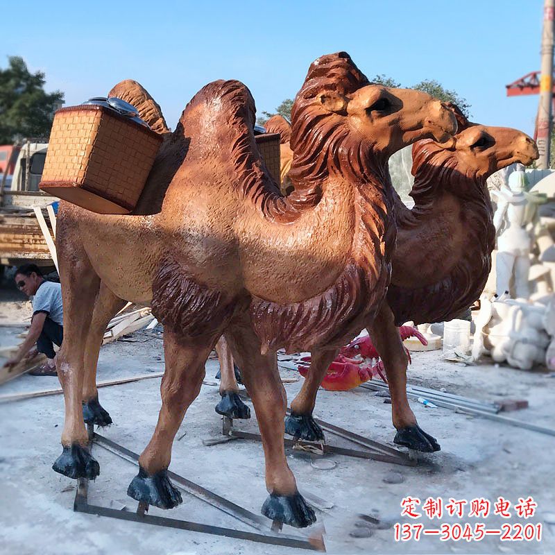 重庆丝绸之路仿真骆驼雕塑