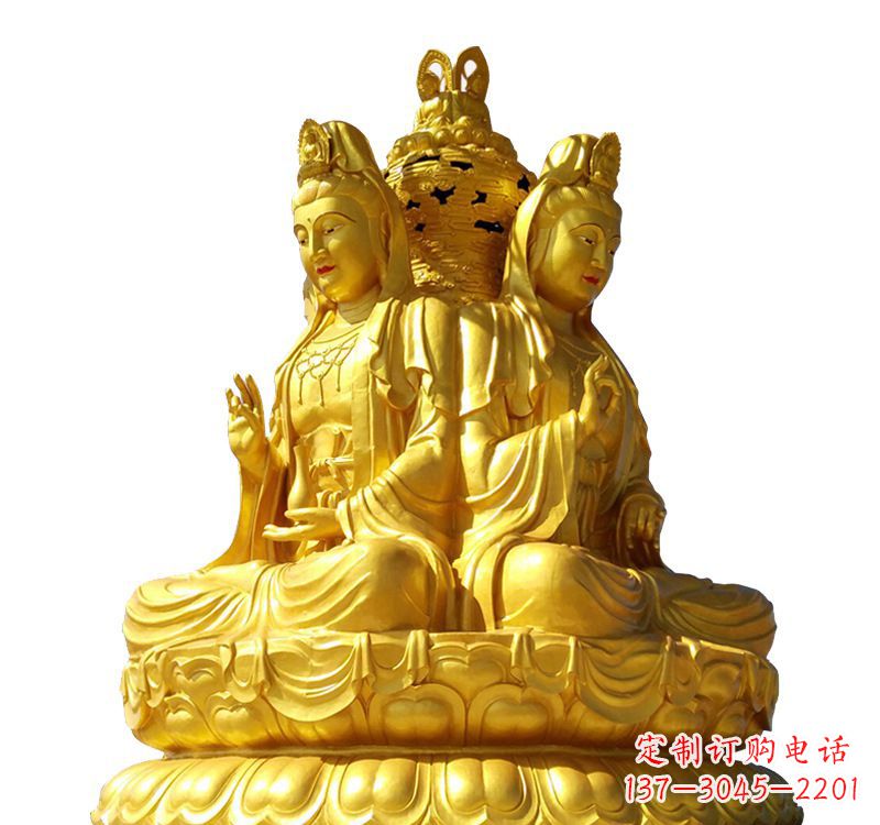 重庆四面观音菩萨铜像