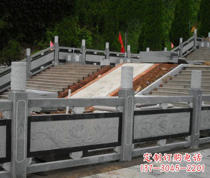 重庆寺庙景观仿古石栏板 (2)
