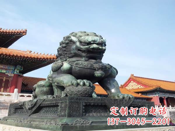 重庆寺庙青铜狮子