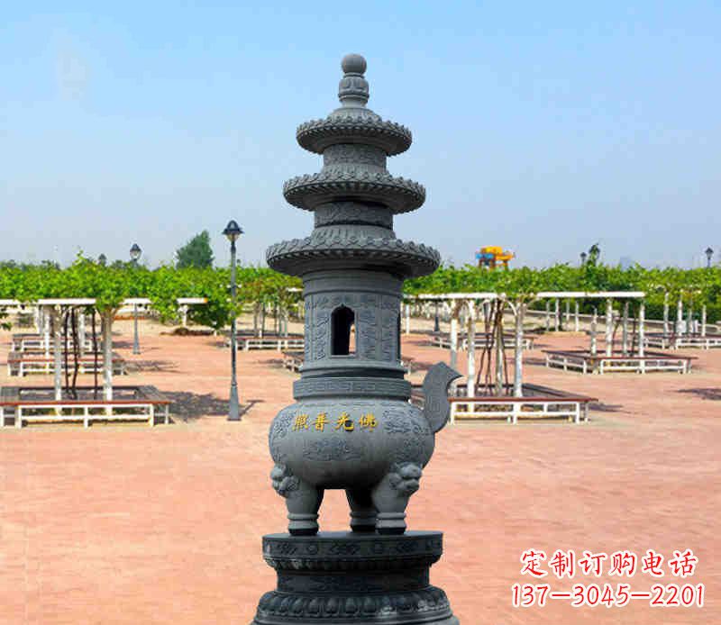 重庆寺庙塔铜雕香炉