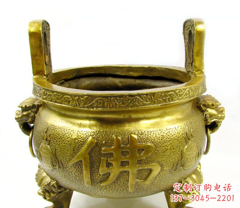 重庆寺庙香炉铜雕 (6)