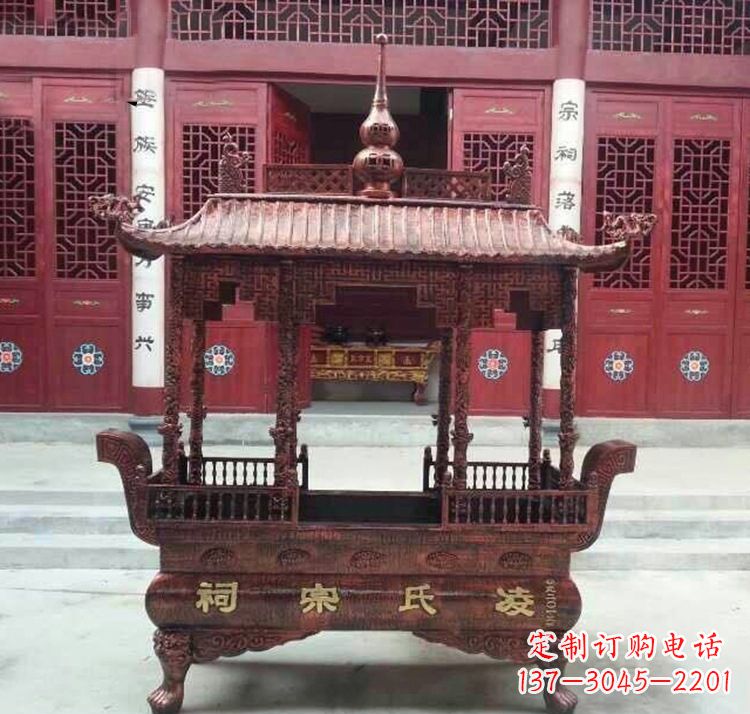 重庆寺庙香炉铜雕