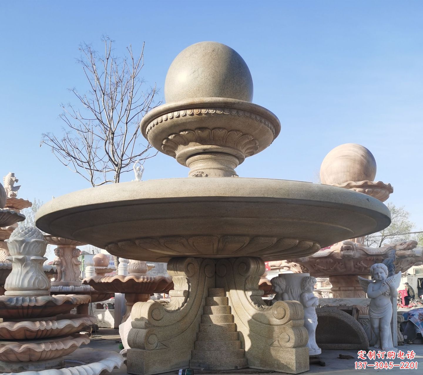 重庆松香玉大理石风水球