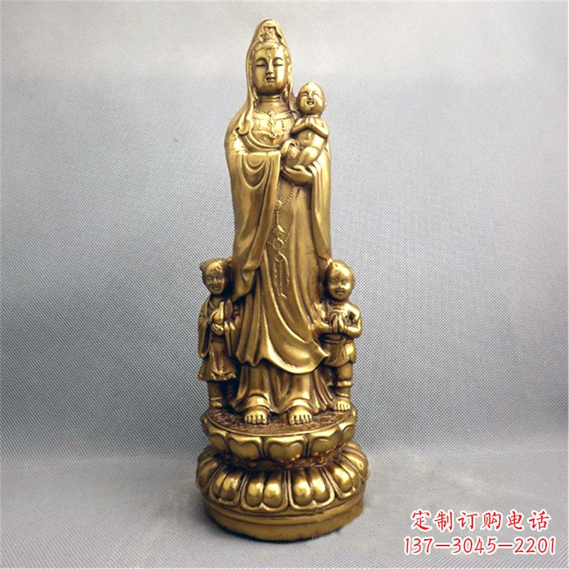 重庆送子观音纯铜雕塑