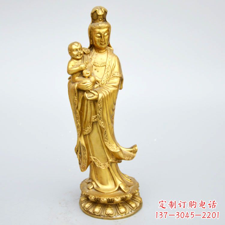 重庆送子观音铜雕