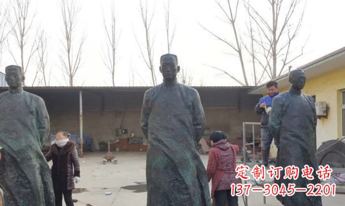 重庆陶行知人物铜雕 (3)