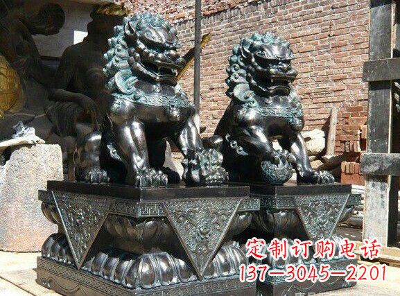 重庆天安门狮子铜雕塑
