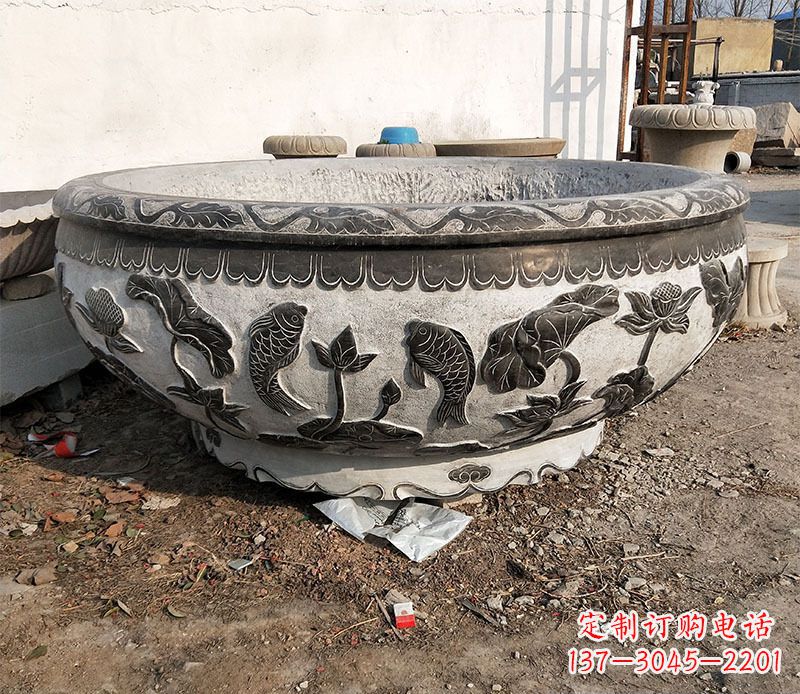 重庆庭院水缸景观石雕