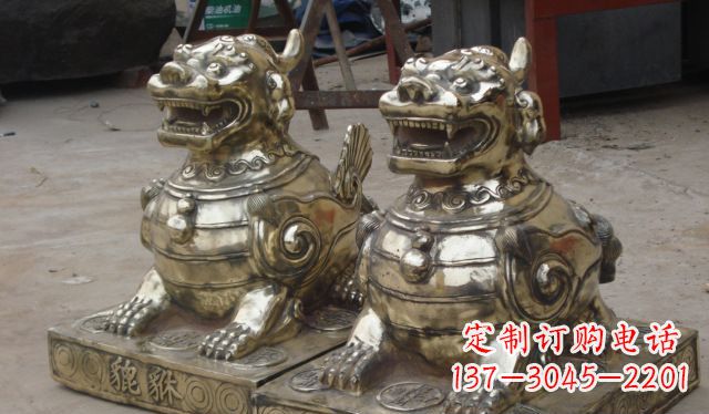重庆庭院招财貔貅动物铜雕