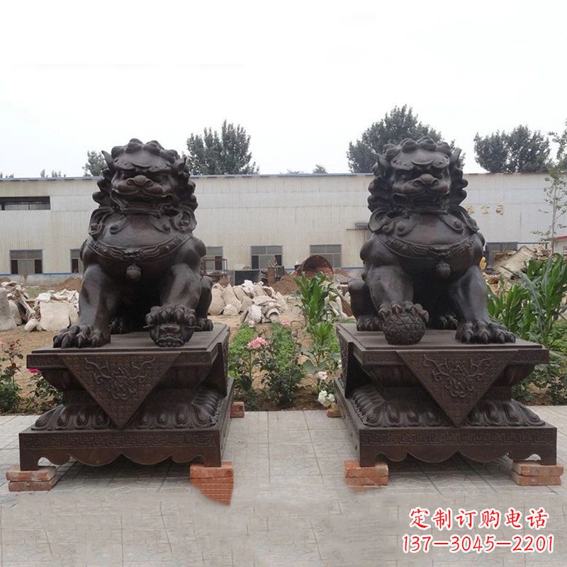 重庆铜雕北京狮子