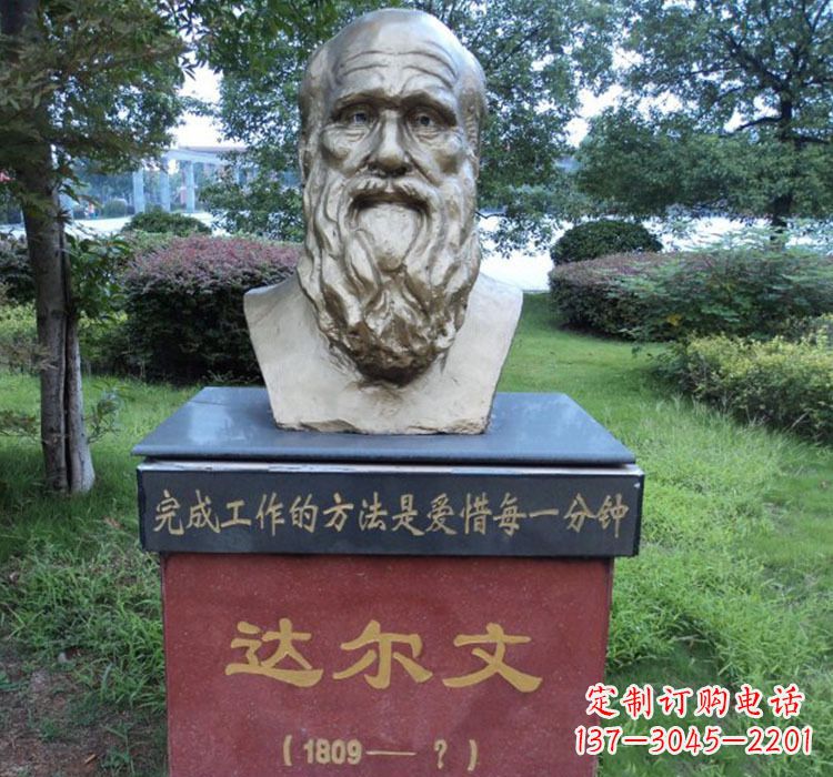 重庆铜雕达尔文头像雕塑