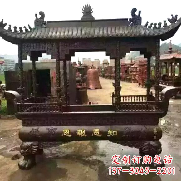 重庆铜雕纯铜香炉