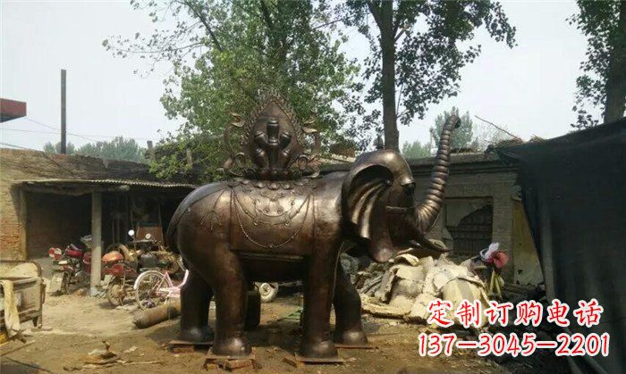 重庆铜雕大象平安吉祥公园动物雕塑