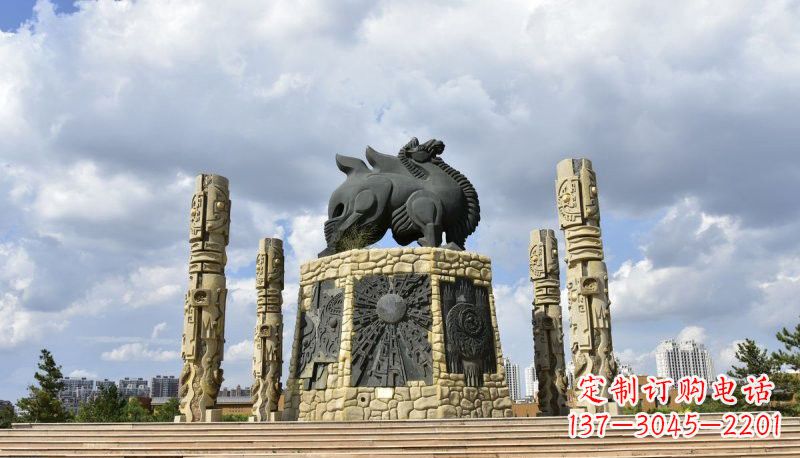 重庆铜雕大型骆驼广场动物雕塑