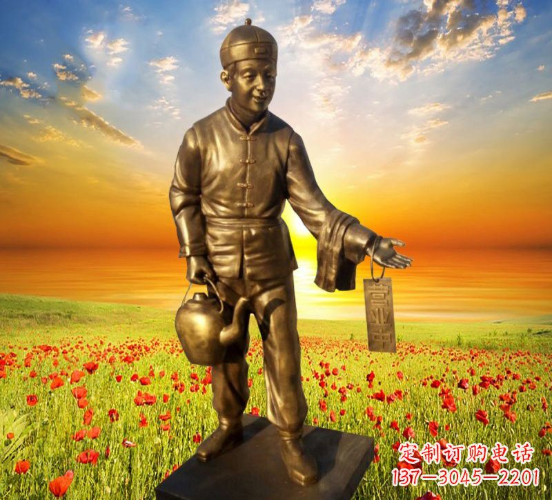 重庆铜雕店小二