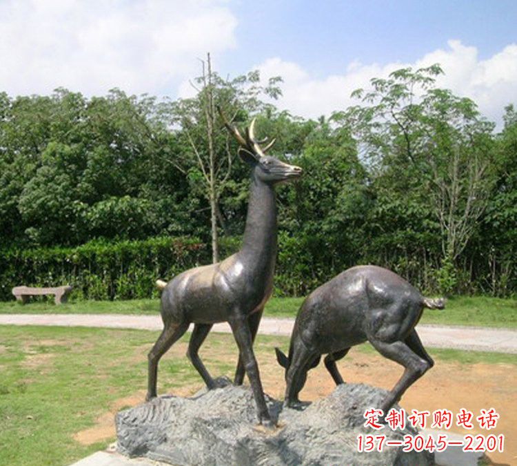 重庆铜雕动物梅花鹿