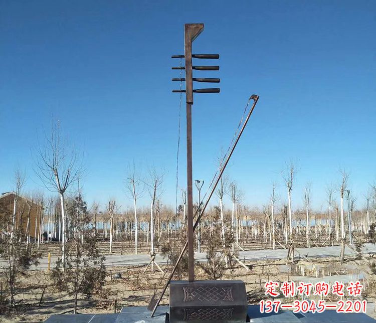 重庆铜雕二胡景观雕塑