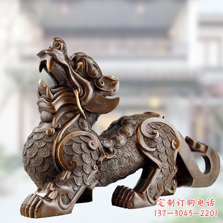 重庆铜雕仿古辟邪貔貅