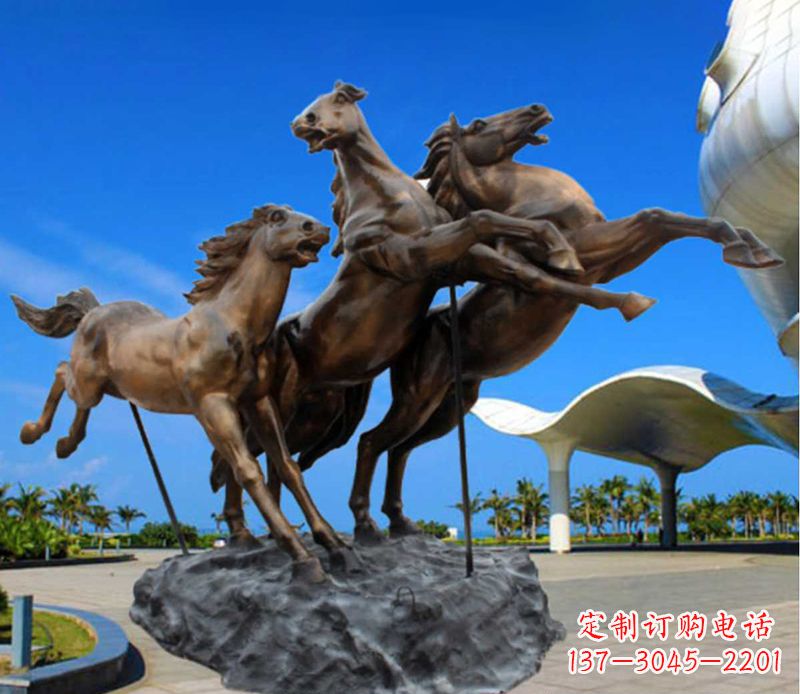 重庆铜雕飞马广场动物雕塑