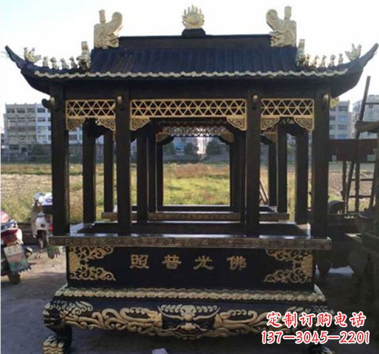 重庆铜雕佛光普照香炉