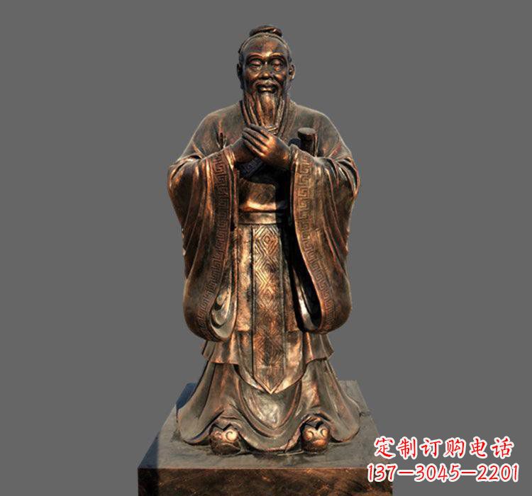 重庆铜雕古代名人孔子