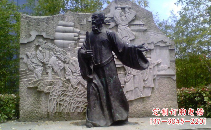 重庆铜雕古代名人雕塑