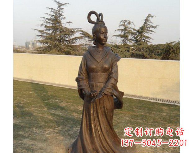 重庆铜雕古代美女人物雕塑