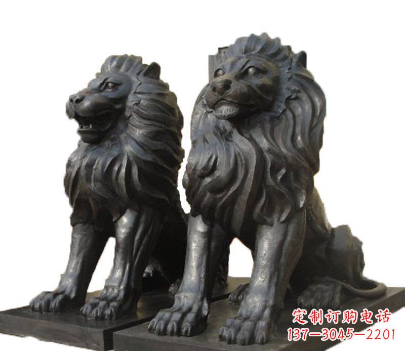 重庆铜雕古代神兽狮子雕塑