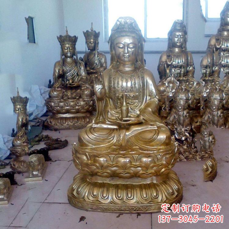 重庆铜雕观音雕塑