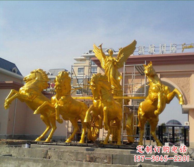 重庆铜雕广场阿波罗战马雕塑