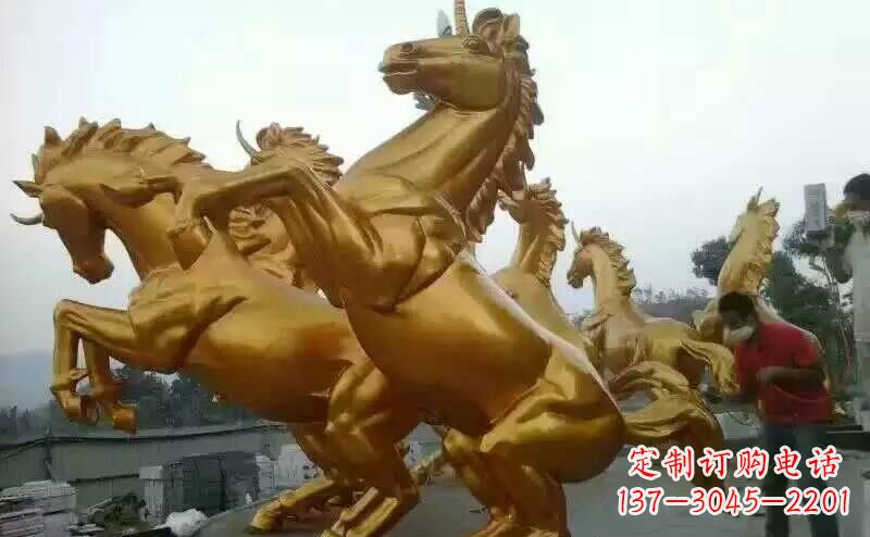 重庆铜雕广场飞马雕塑