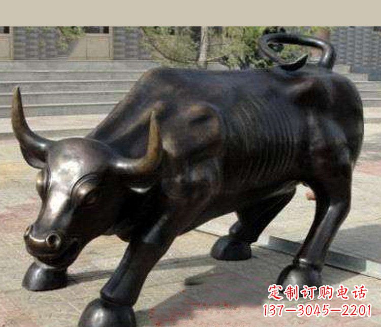 重庆铜雕广场华尔街动物牛