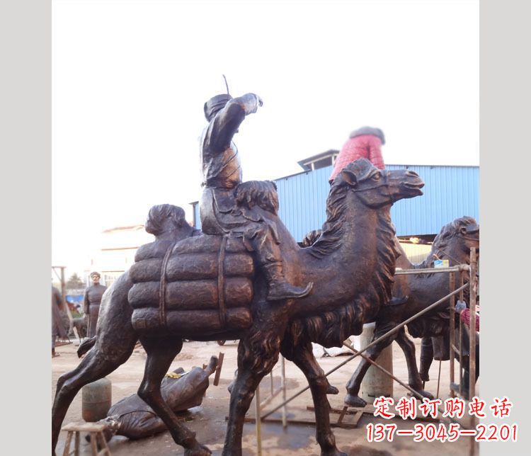 重庆铜雕广场骑骆驼雕塑