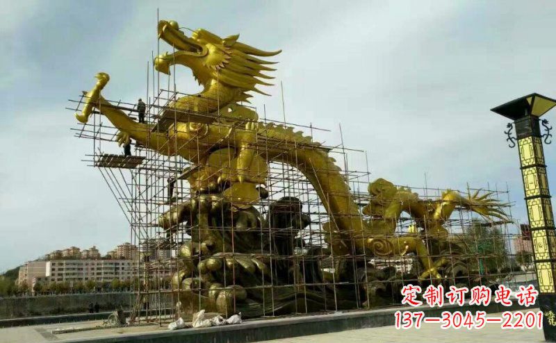 重庆铜雕广场神龙景观摆件