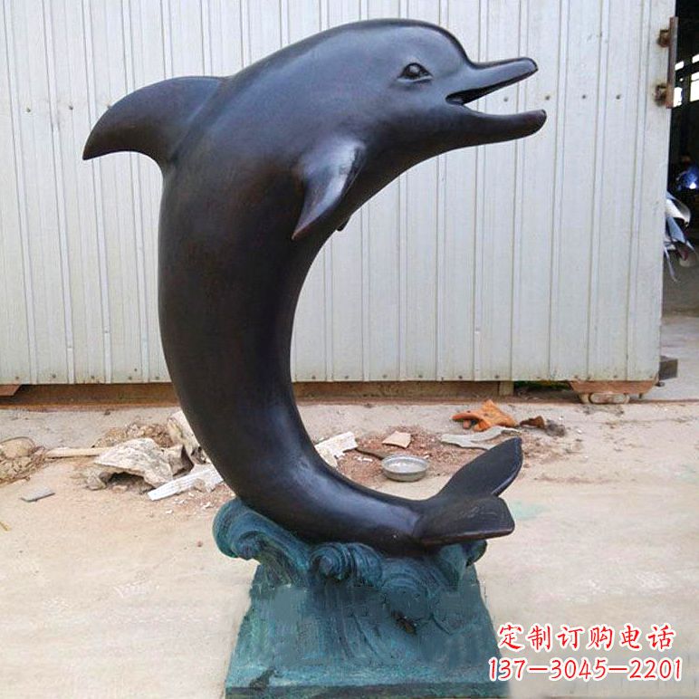 重庆铜雕海豚雕塑