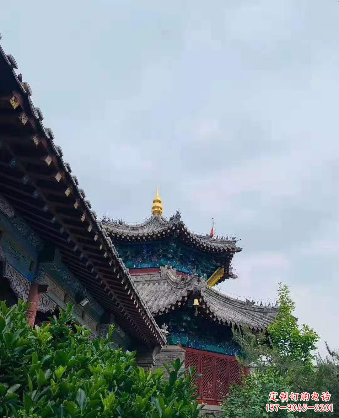 重庆铜雕葫芦塔顶寺庙摆件