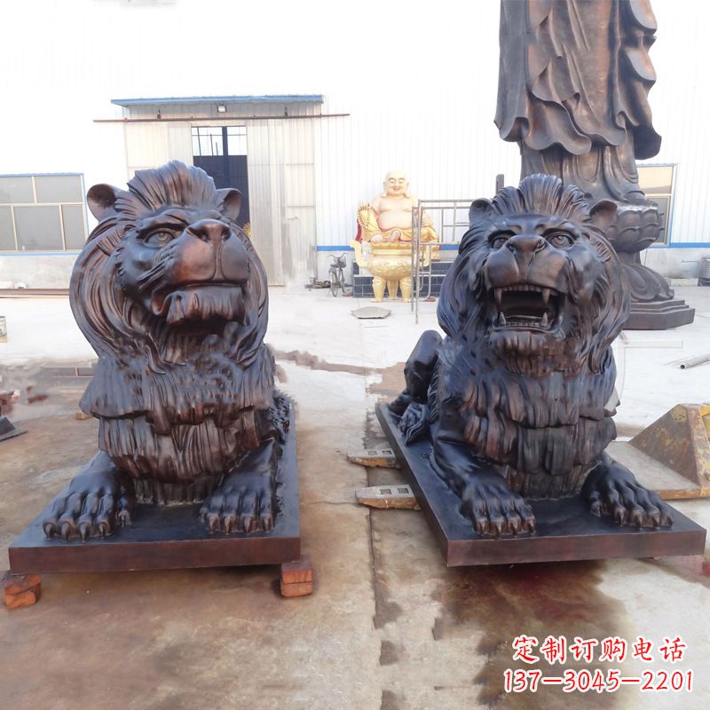 重庆铜雕汇丰狮子雕塑