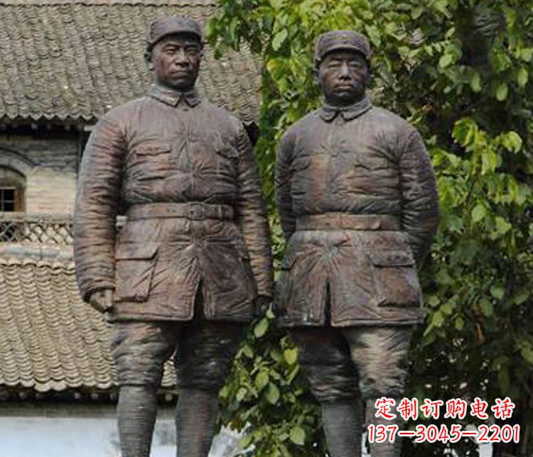 重庆铜雕解放军战士人物雕塑