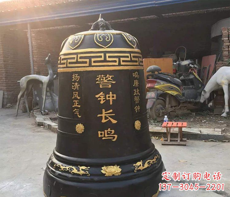 重庆铜雕警钟长鸣寺庙雕塑