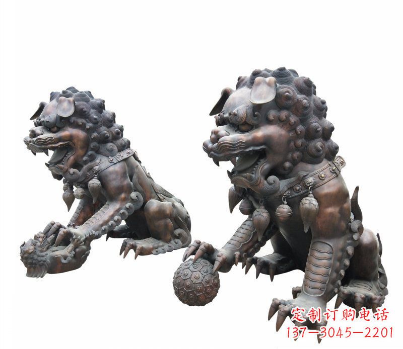 重庆铜雕酒店镇宅招财麒麟雕塑
