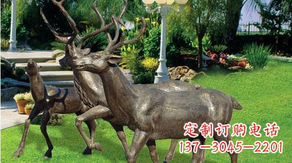 重庆铜雕鹿公园动物雕塑