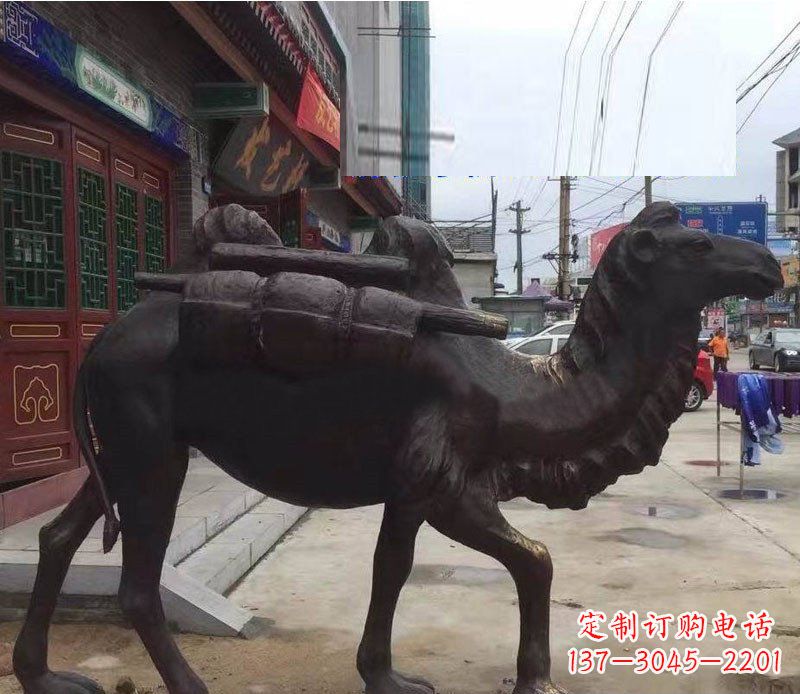 重庆铜雕骆驼公园动物雕塑